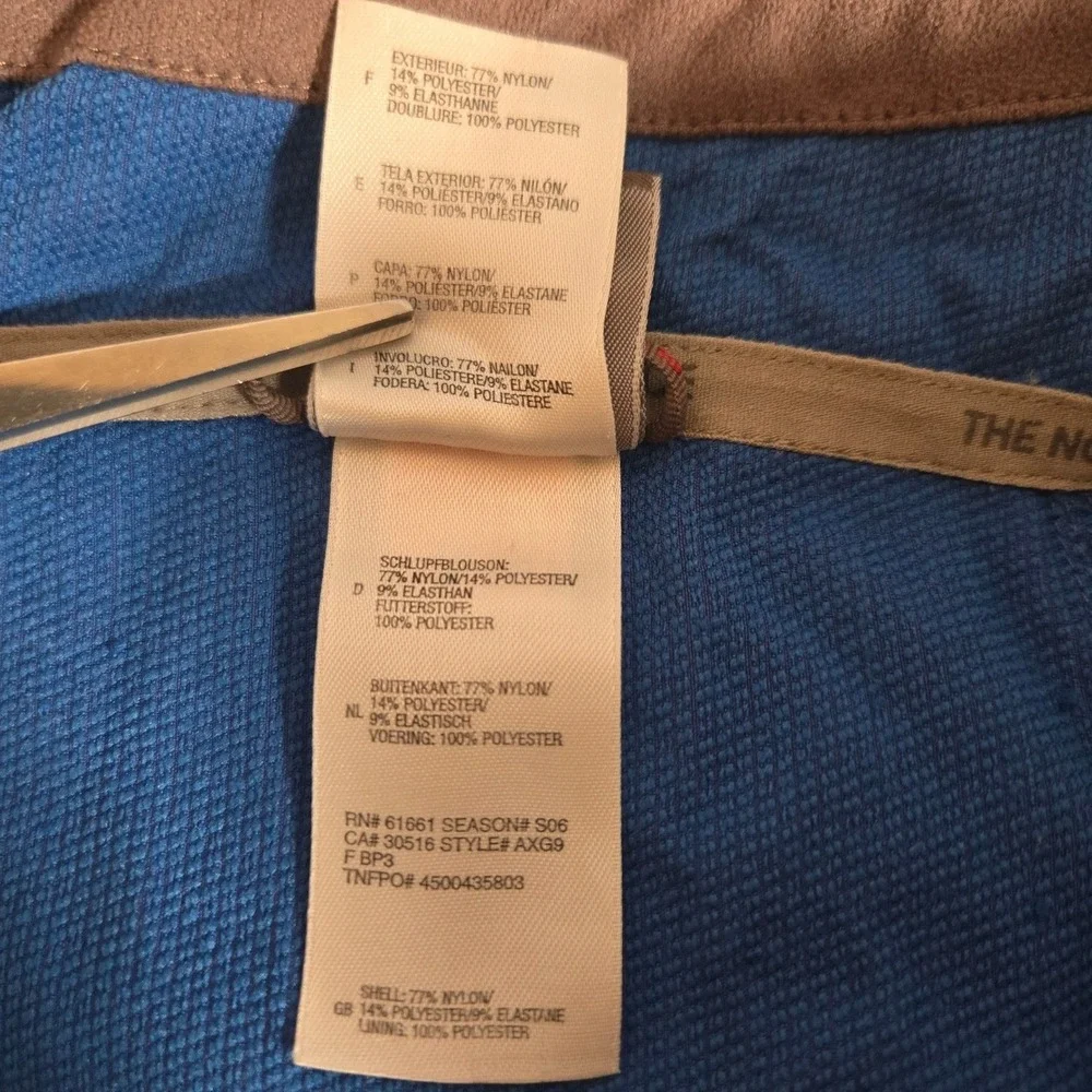 The‎ North Face Pullover Mens Large Flight Series Apex Blue Grey Quarter Zip